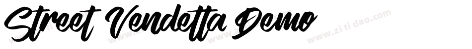 Street Vendetta Demo字体转换